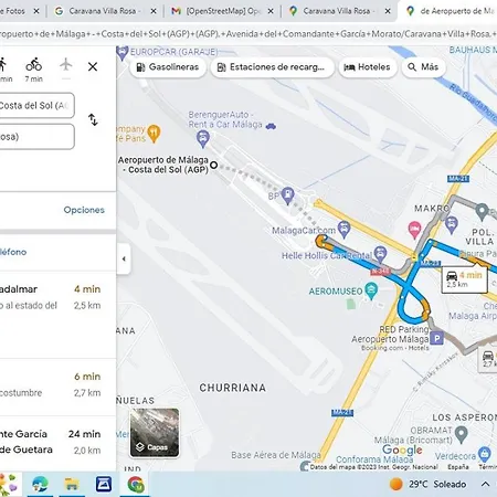 Caravana Rosa Parque de Campismo Málaga